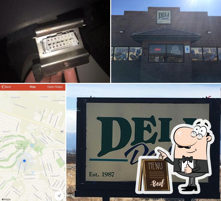 Deli Dave's, 360 S McCulloch Blvd in Pueblo West Restaurant menu and