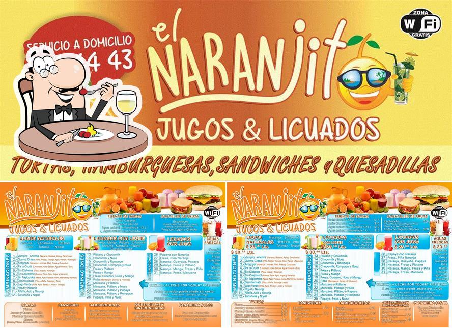 Food at El Naranjito - Jugos y Licuados