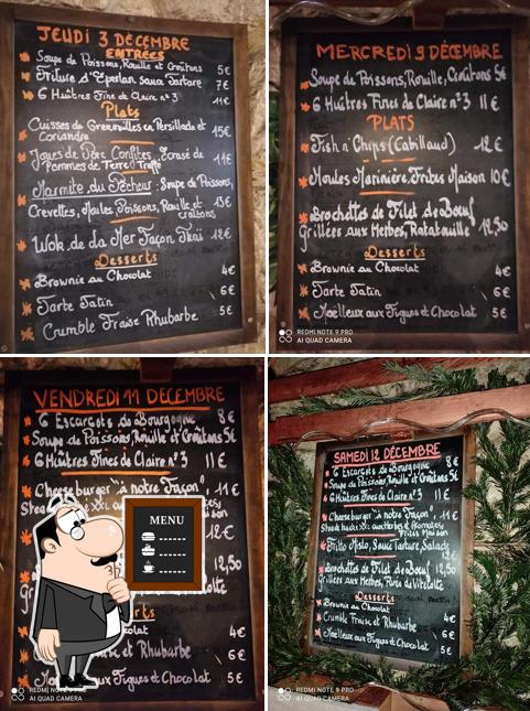 Découvrez le menu du jour sur le tableau