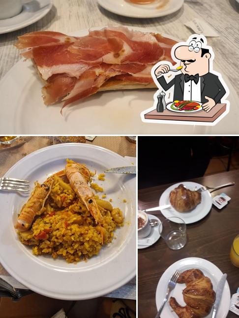 Еда в "Hostal Cafetería restaurante El Príncipe"