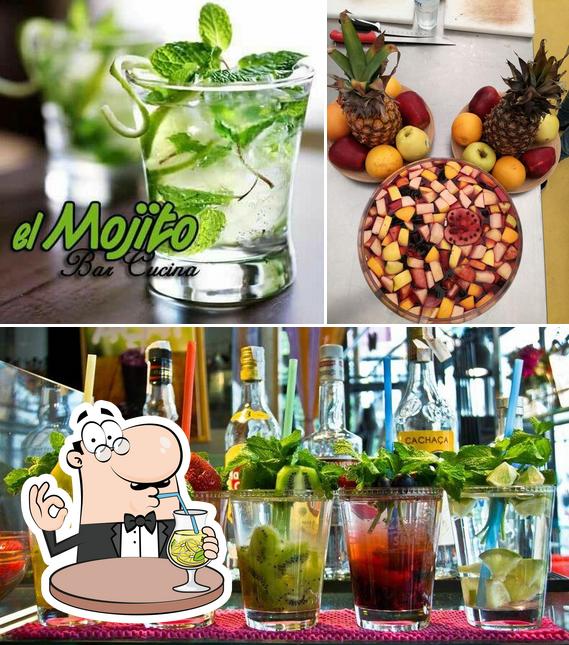 Tra le diverse cose da El moijto, bar e cucina si possono trovare la bevanda e cibo