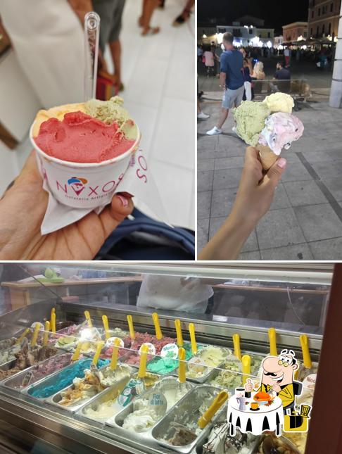 La immagine della cibo e interni di Gelateria Artigianale Naxos