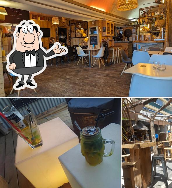 Installez-vous à l'une des tables de La Paillote