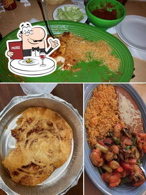 Food at Los Jardines Mexican Restaurant