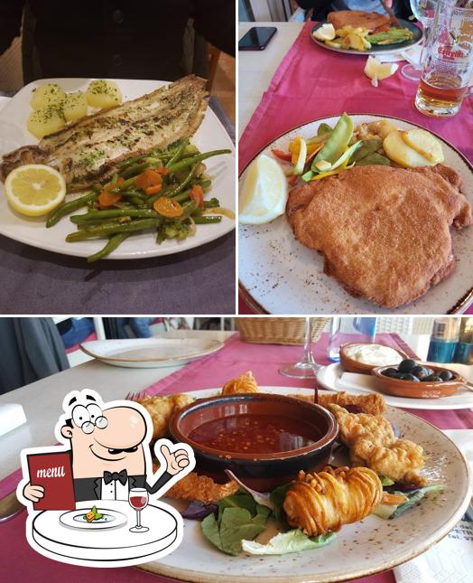 Еда в "Restaurante La Caracola"
