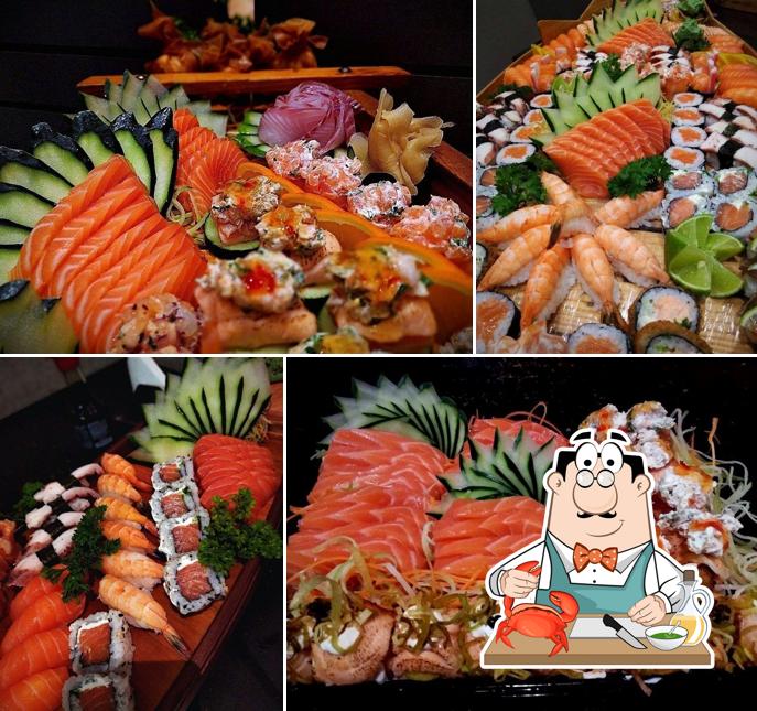 Consiga diversos refeições de frutos do mar oferecidos no Kenzo Sushi Bar