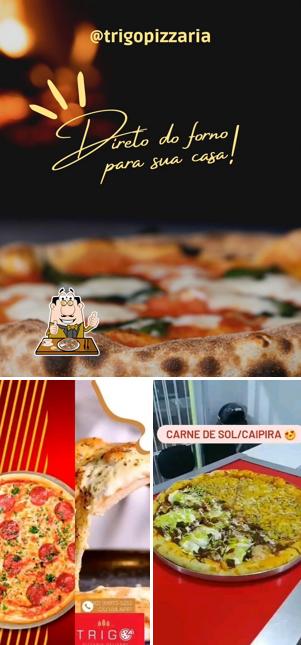 Escolha diferentes tipos de pizza