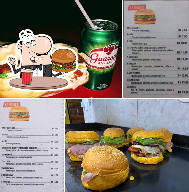 Os hambúrgueres do ANA PAULA LANCHES irão saciar uma variedade de gostos