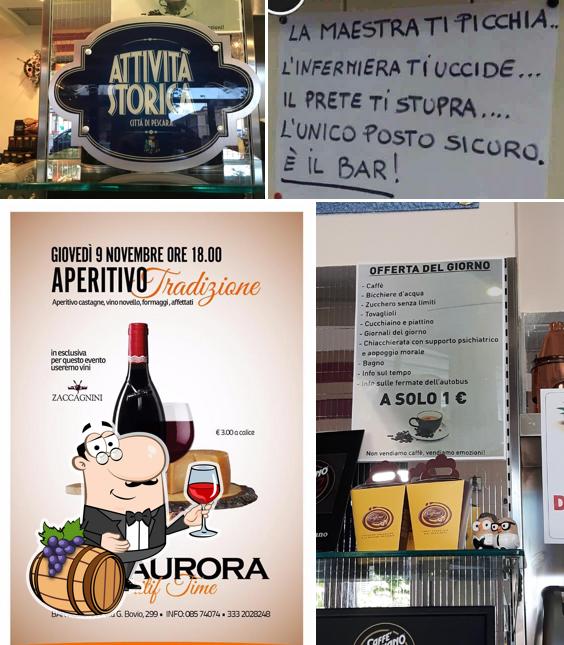 È gradevole godersi un bicchiere di vino a Bar Aurora Pescara