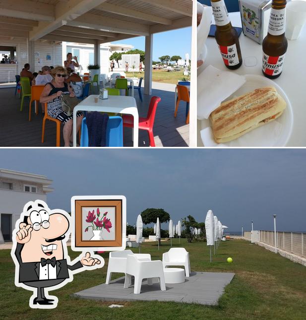 La foto della interni e sandwich di Porto Marzano Beach Bar