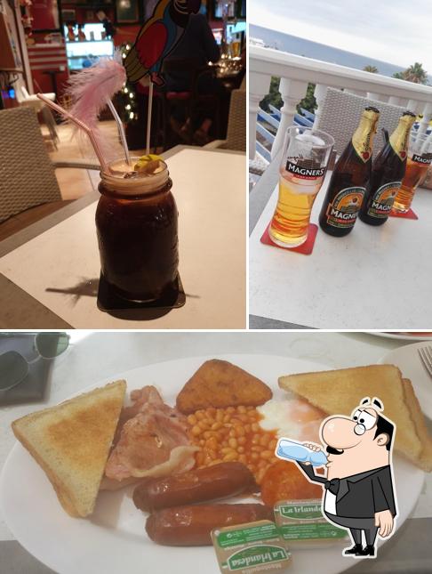 This is the photo displaying drink and food at The Spinnaker Bar & Restaurant