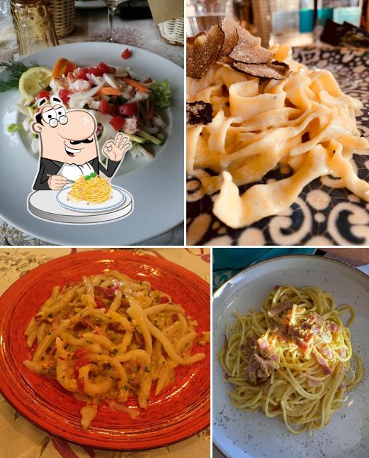 Spaghetti alla carbonara al Ristorante Il Beccafico