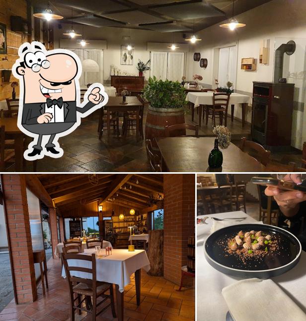 Gli interni di Trattoria alla chiesetta del Muccion