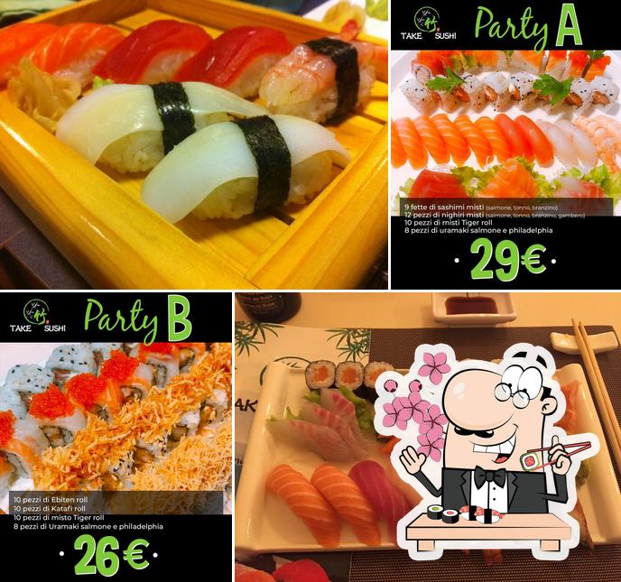 Commandez différentes options de sushi