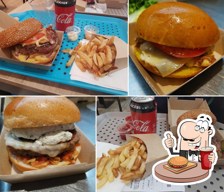 Pide una hamburguesa en Autour du Comptoir Burger