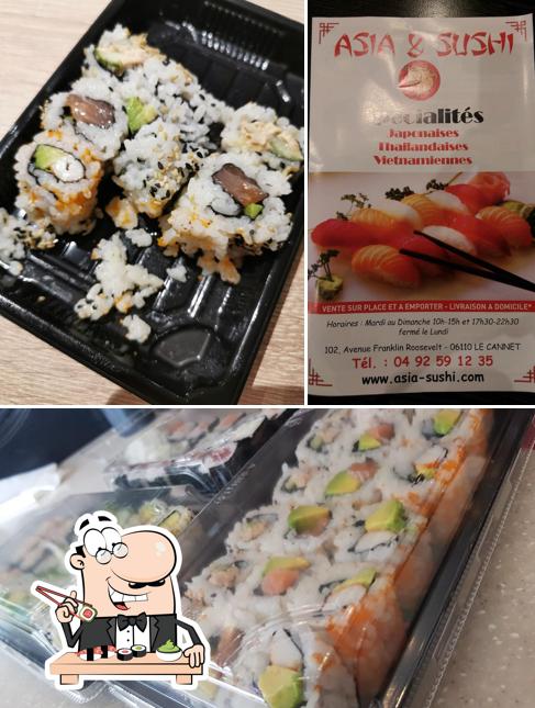 Les sushi sont servis à Asia & Sushi