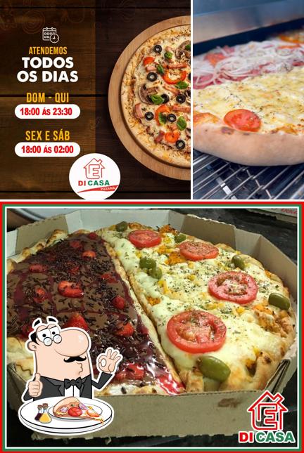 Consiga diferentes tipos de pizza