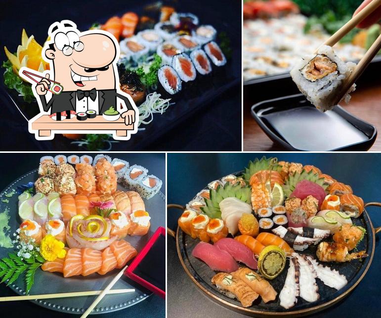 Escolha diversas opções de sushi