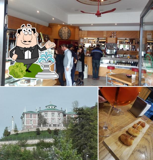 Dai un’occhiata alla immagine che presenta la esterno e cibo di Bar Aquila d'Oro