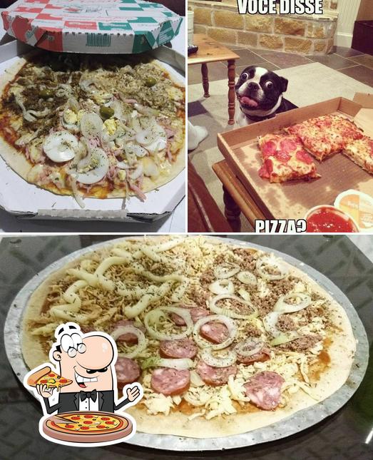 Peça pizza no FinaMassa Pizzaria