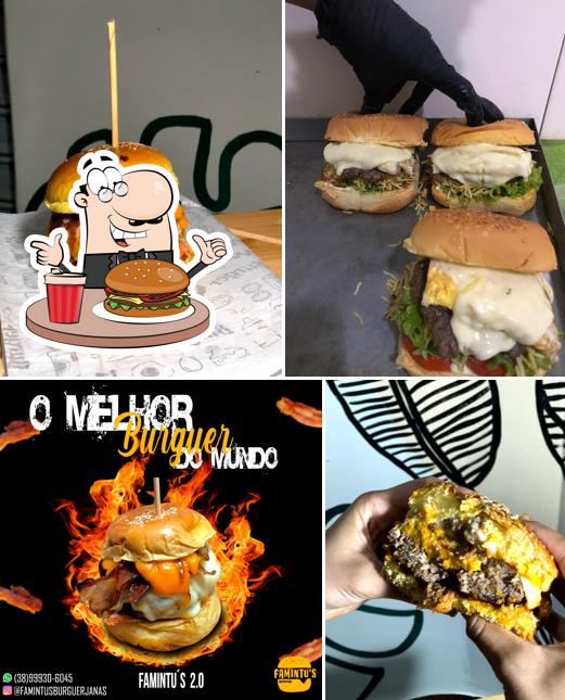 Delicie-se com um hambúrguer no Famintus Burguer Janaúba