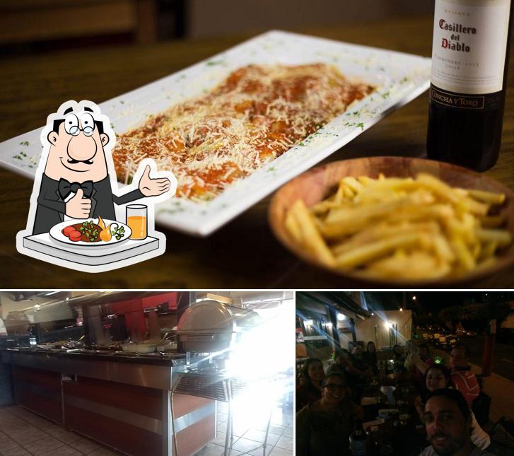 Esta é a imagem apresentando comida e balcão de bar no PALADAR & CIA FOOD SERVICE