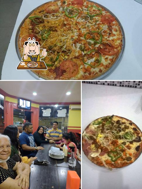 Peça diversos variedades de pizza