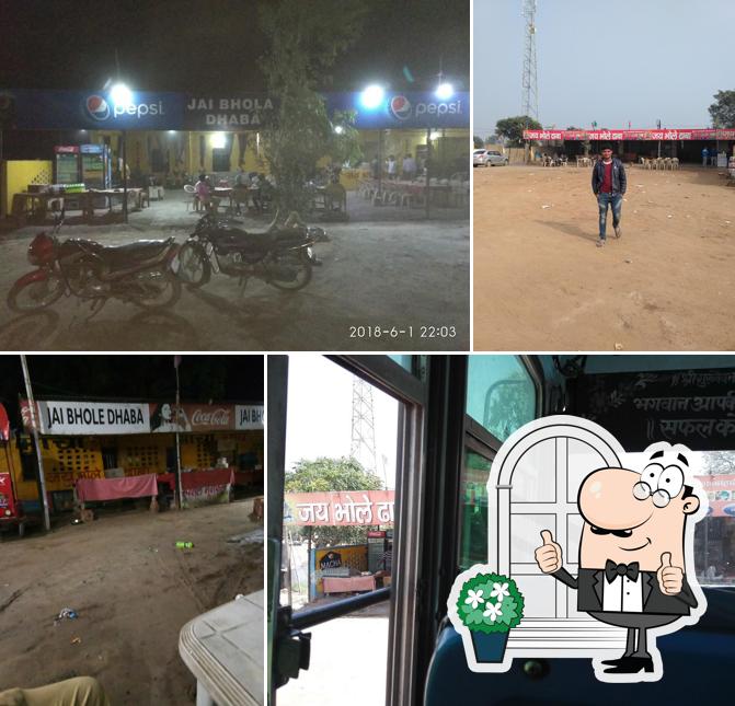 The exterior of Jai Bhole Dhaba