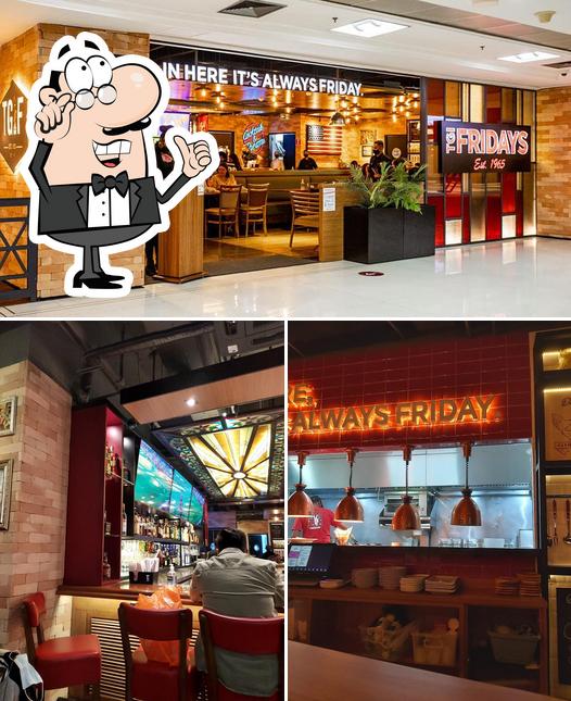 O interior do TGI Fridays