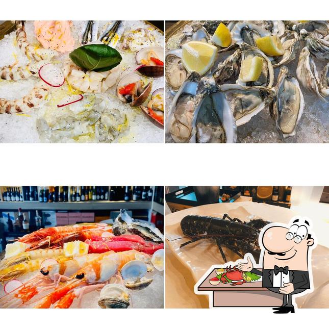 Commandez différents repas à base de fruits de mer disponibles à la sirena