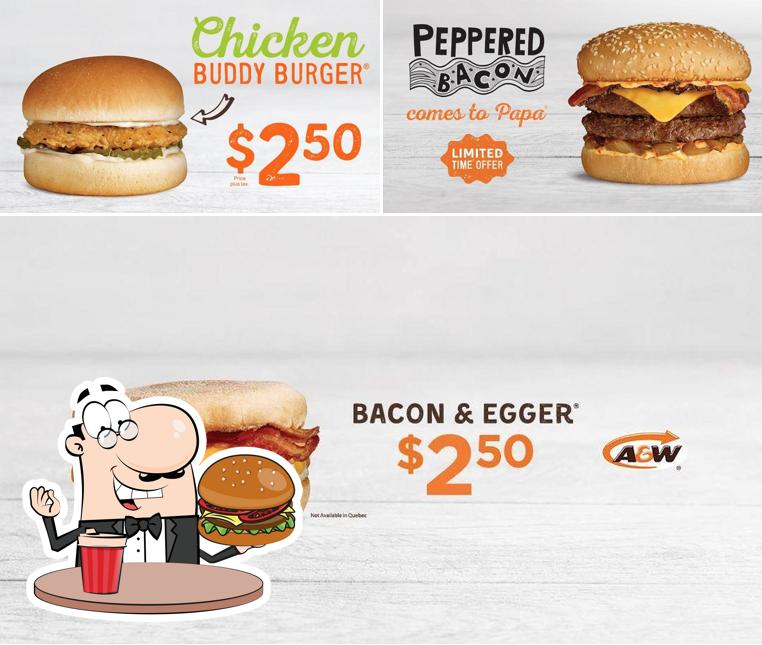 Prenez un hamburger à A&W Canada