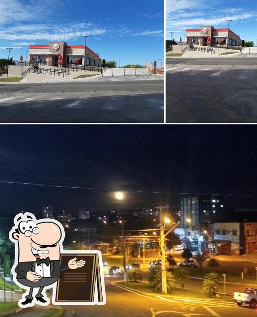 O exterior do Burger King