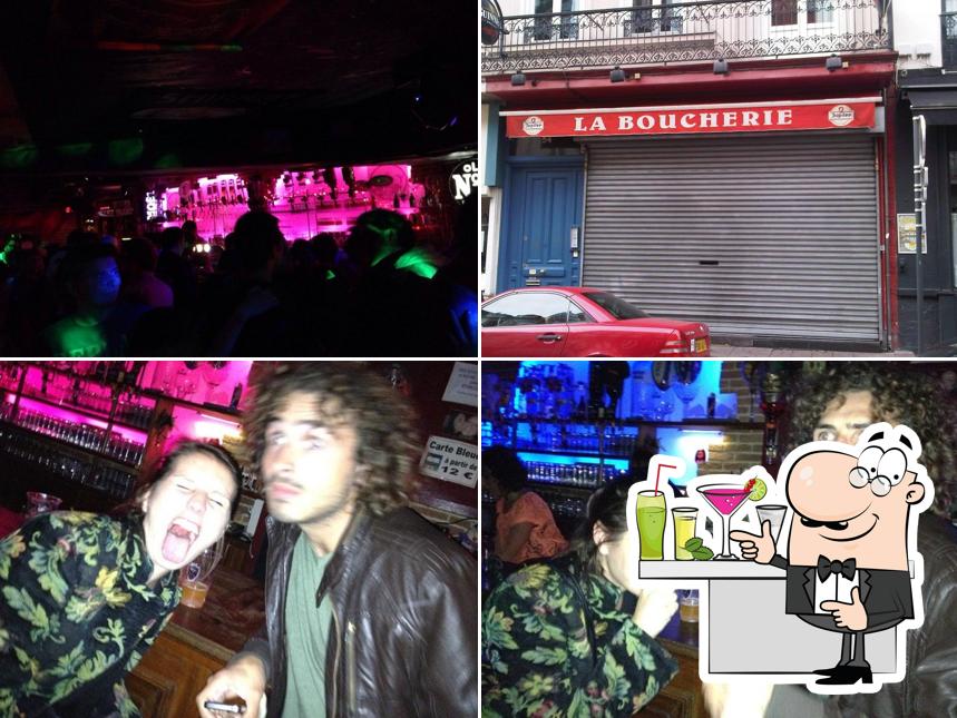 Voici l’image représentant la comptoir de bar et intérieur sur La Boucherie Discothèque