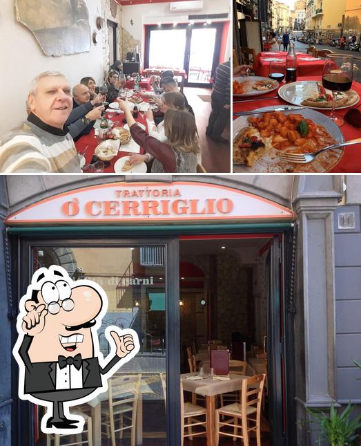 Gli interni di Trattoria O' Cerriglio