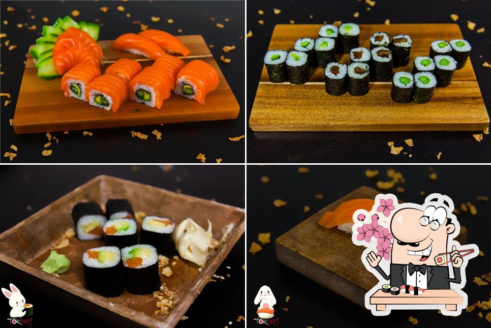 Les sushi sont offerts par Tokidam