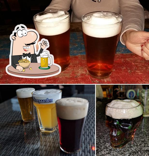 Commandez un verre de bière blonde ou brune