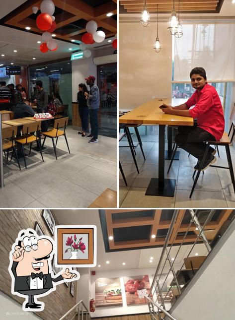 The interior of Burger King