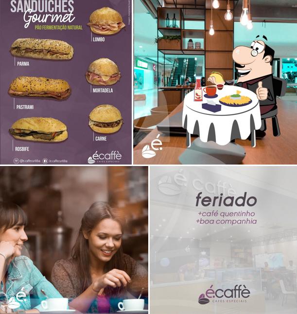 Peça um hambúrguer no É.caffè