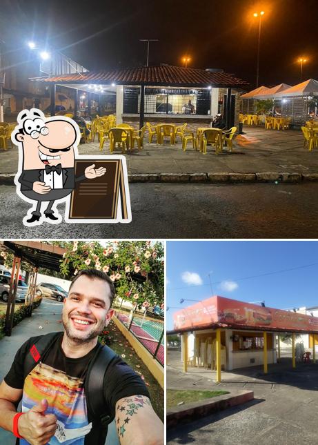 Confira a foto ilustrando exterior e interior no Carlinhos Lanches