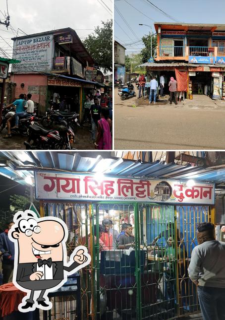 Check out how Gaya Singh litti Dukan looks outside