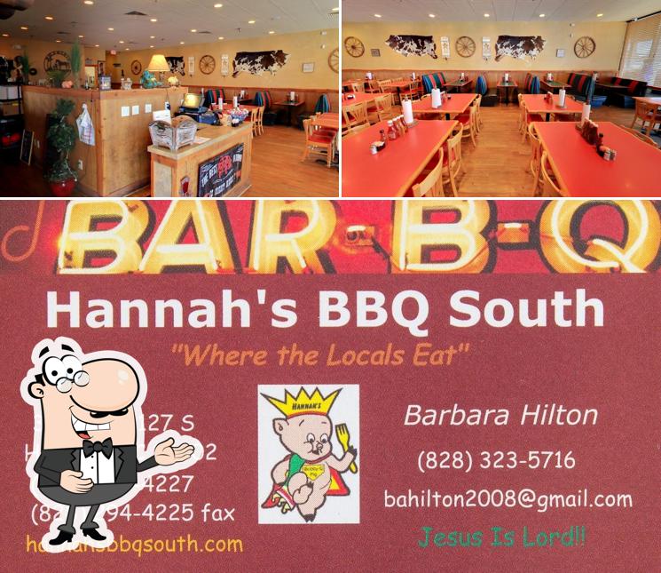 Here's a photo of Hannahs BBQ South