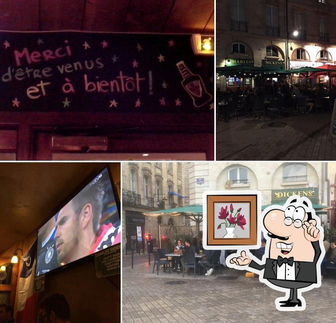 El interior de The Charles Dickens English Pub Bordeaux