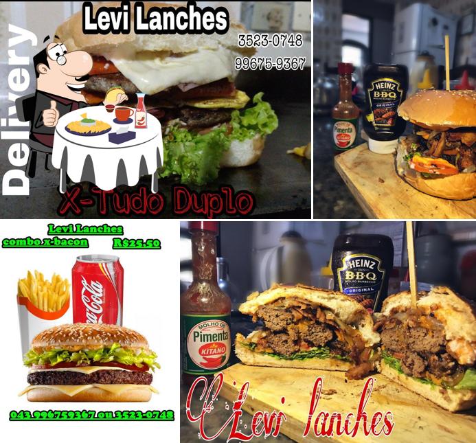 Os hambúrgueres do Restaurante e Lanchonete Levi Lanches irão saciar uma variedade de gostos