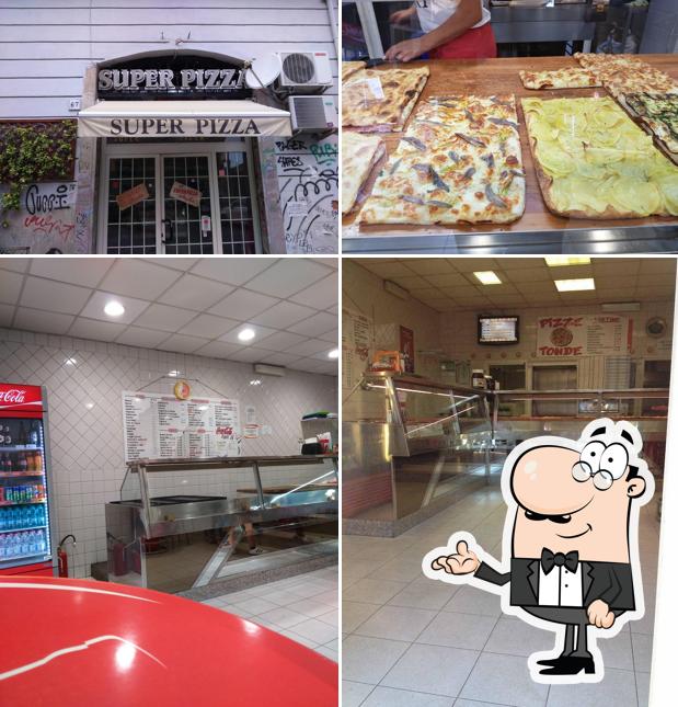 Gli interni di Super Pizza