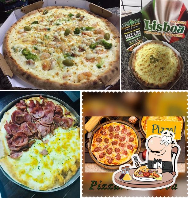 Peça diferentes estilos de pizza