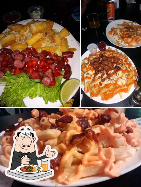 Comida em Fusca Azul