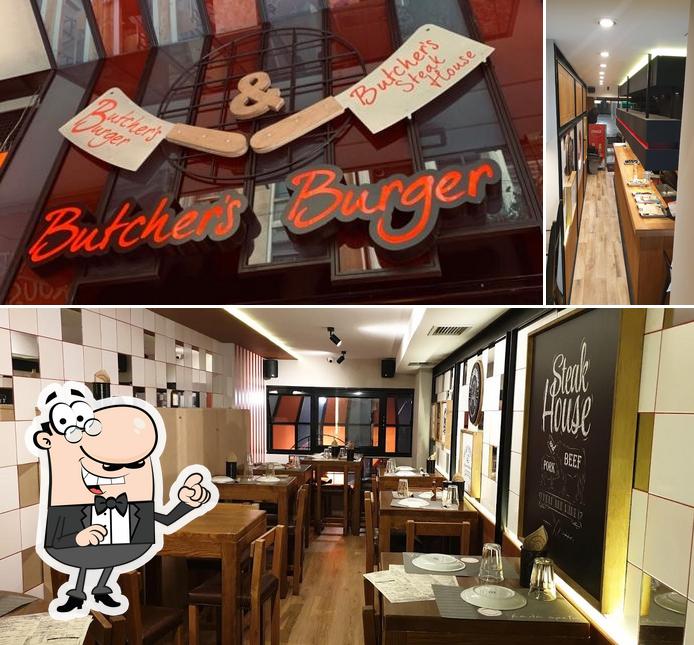 The interior of Butcher's Burger Syntagma & Steak House