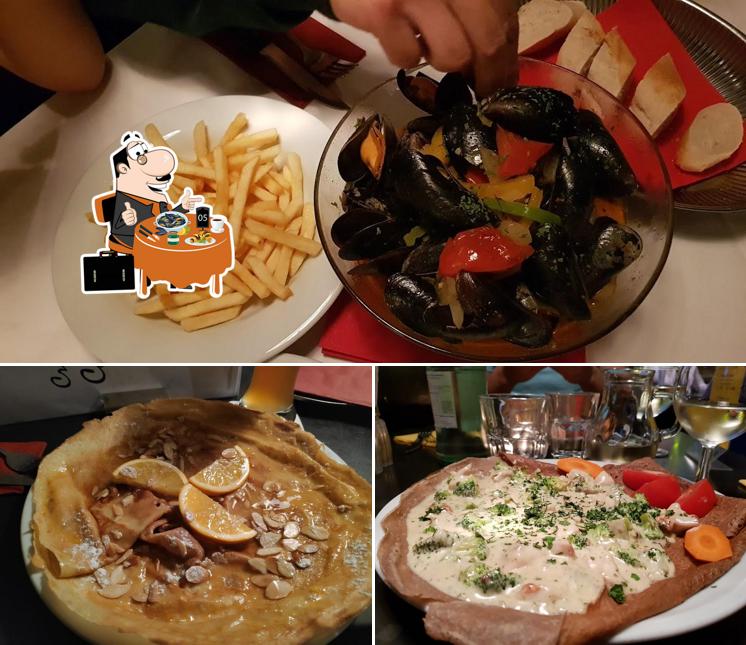 Moules à Crêperie Cabus - Crêpes, Galettes, Salate, französische Küche