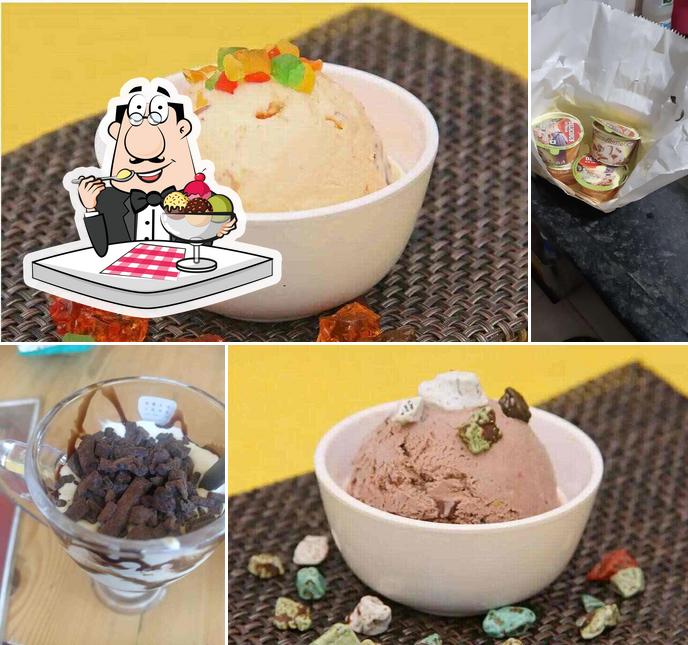 Bharkadevi Ice-Cream Cafe provides a number of sweet dishes