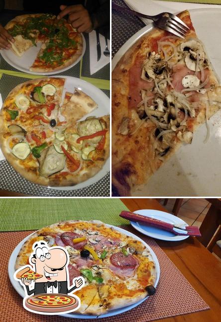 Try out pizza at Domschenke